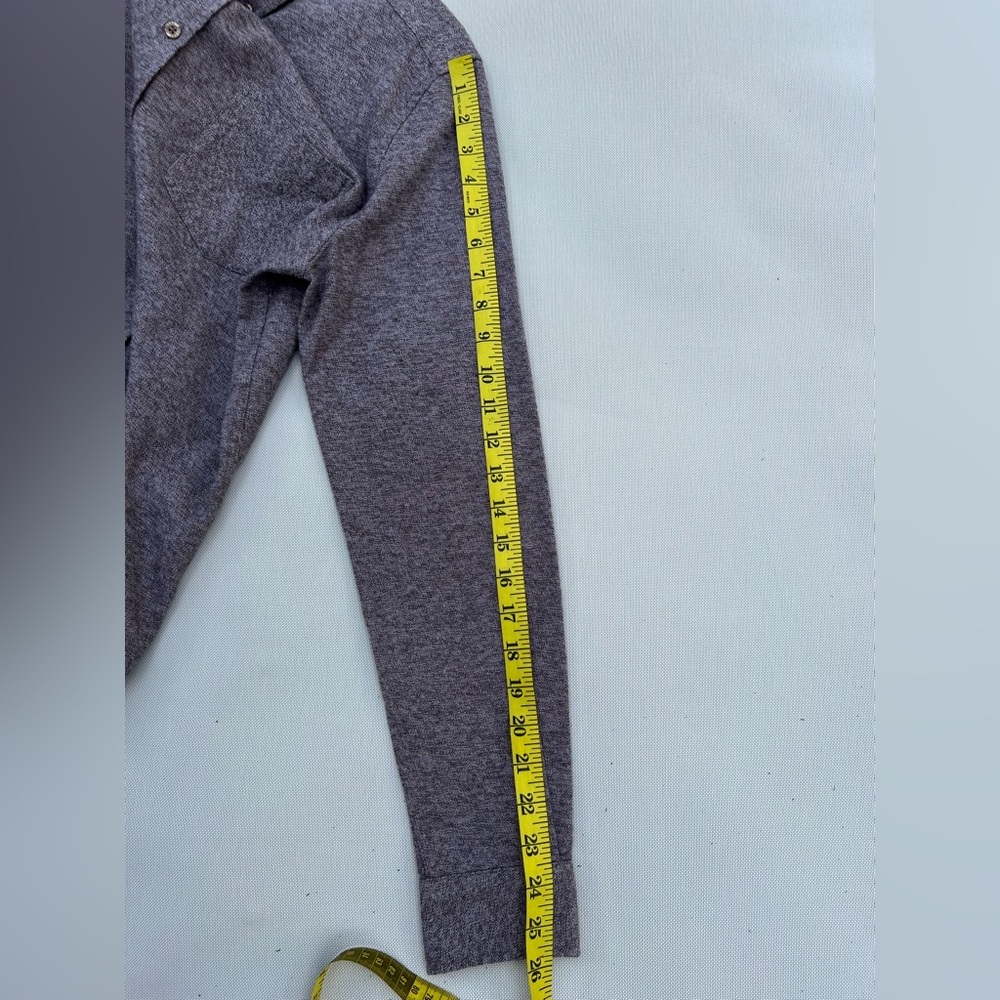 Samsøe Samsøe Textured Button Down Shirt Mens S Brown Gray Long Sleeve Casual - Picture 7 of 14